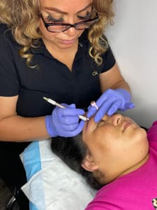 Eyebrow Tattoo result by BriYa Beauty School - Microblading in Dallas, TX