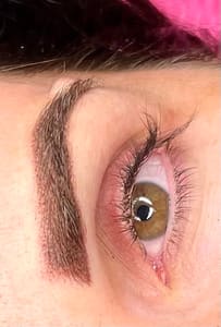 Eyebrow Tattoo result by Brooke's Beauty Bar in Miami, OK