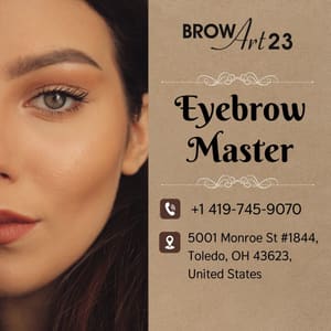 Eyebrow Tattoo result by Brow Art 23 Inside Franklin Park by Food Court Entrance in Toledo, OH