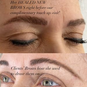 Eyebrow Tattoo result by Brow Baby Blading Permanent Makeup in Agoura Hills, CA