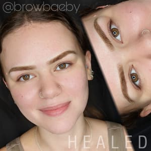 Eyebrow Tattoo result by Brow Baeby Permanent Makeup (Becca Treviño) in Forest Grove, OR