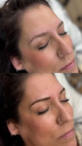 Eyebrow Tattoo result by Brow Bliss in Machias, ME