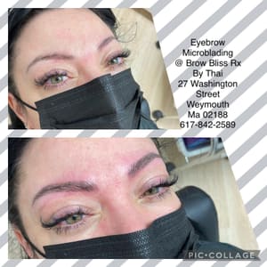 Eyebrow Tattoo result by Brow Bliss Rx in Weymouth, MA
