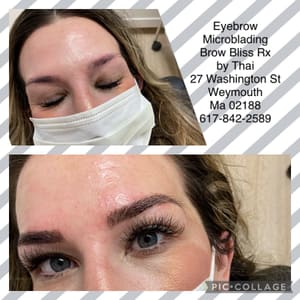 Eyebrow Tattoo result by Brow Bliss Rx in Weymouth, MA