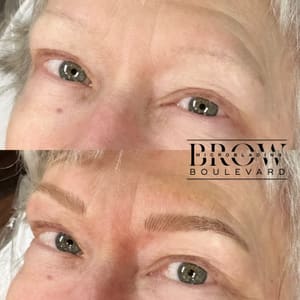Eyebrow Tattoo result by Brow Boulevard Microblading & Beauty in Vadnais Heights, MN