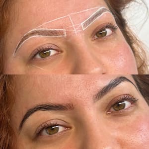 Eyebrow Tattoo result by Brow Bunni Lamination, Brow Wax and Tinting in Downey, CA