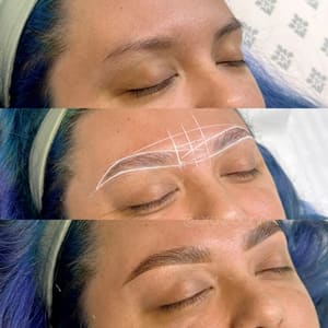Eyebrow Tattoo result by Brow Bunni Lamination, Brow Wax and Tinting in Downey, CA