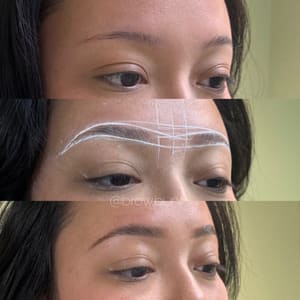 Eyebrow Tattoo result by Brow Bunni Lamination, Brow Wax and Tinting in Downey, CA