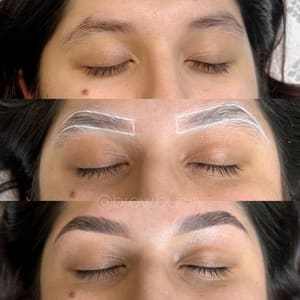 Eyebrow Tattoo result by Brow Bunni Lamination, Brow Wax and Tinting in Downey, CA
