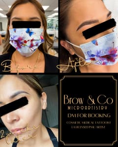 Eyebrow Tattoo result by Brow & Co MicroArtistry in Los Angeles, CA