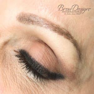 Eyebrow Tattoo result by Brow Design Beauty Genesis - Aesthetics, Nano Brows and PMU Studio in New York, NY