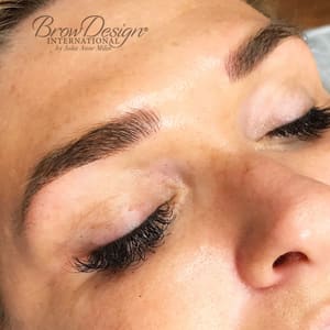 Eyebrow Tattoo result by Brow Design Beauty Genesis - Aesthetics, Nano Brows and PMU Studio in New York, NY