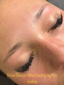 Eyebrow Tattoo result by Brow Design Microblading by Kim in Thibodaux, LA