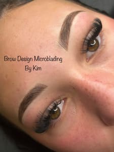 Eyebrow Tattoo result by Brow Design Microblading by Kim in Thibodaux, LA