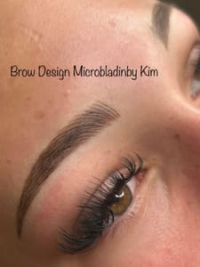 Eyebrow Tattoo result by Brow Design Microblading by Kim in Thibodaux, LA