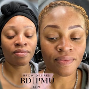 Eyebrow Tattoo result by Brow Desires PMU By Jae in Parrish, FL