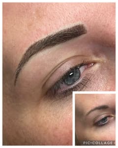 Eyebrow Tattoo result by Brow Down Permanent Makeup & Jewelry Services LLC in Green Bay, WI