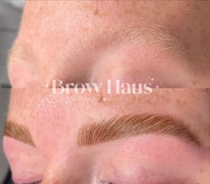 Eyebrow Tattoo result by Brow Haus & Co. LLC in Evansville, IN