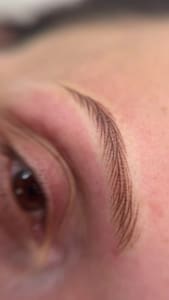 Eyebrow Tattoo result by Brow Lady Microblading Studio in Wilmington, MA