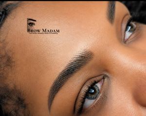 Eyebrow Tattoo result by Brow Madam by Mory (PMU Trainer) in Mary Esther, FL