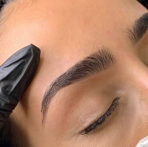 Eyebrow Tattoo result by Brow & Makeup Bar by Nvision Artistry in Lanham, MD