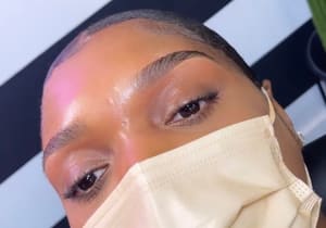 Eyebrow Tattoo result by Brow & Makeup Bar by Nvision Artistry in Lanham, MD