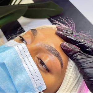 Eyebrow Tattoo result by Brow & Makeup Bar by Nvision Artistry in Lanham, MD