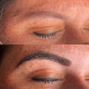 Eyebrow Tattoo result by Brow Therapy of the Triad in Kernersville, NC