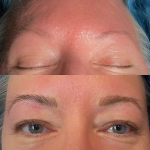 Eyebrow Tattoo result by Brow Therapy of the Triad in Kernersville, NC