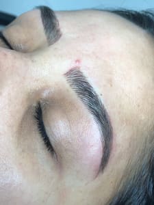 Eyebrow Tattoo result by Browaholic Brow Studio in Hallandale Beach, FL
