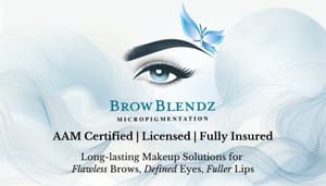 Eyebrow Tattoo result by BrowBlendz Studio in Lyndhurst, NJ