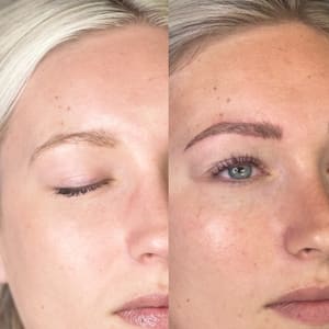 Eyebrow Tattoo result by BrowCo Lash & Brow Studio in Mitchell, SD