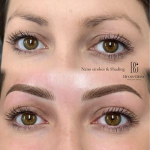 Eyebrow Tattoo result by BrowGlow Permanent Makeup in Houston, TX