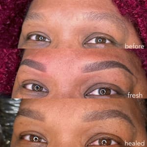 Eyebrow Tattoo result by BrowHaus Cosmetic Tattoo in Richfield, MN