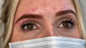 Eyebrow Tattoo result by Browhaus Studio by Andrea Cerini Microblading And Permanent Makeup in Medford, NJ