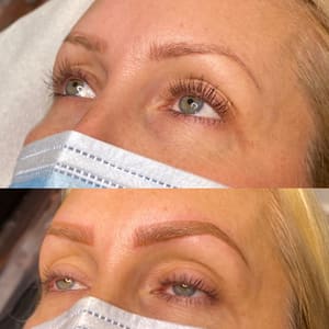 Eyebrow Tattoo result by Browhaus Studio by Andrea Cerini Microblading And Permanent Makeup in Medford, NJ