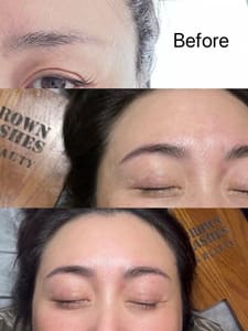 Eyebrow Tattoo result by Brown Lashes & Beauty in Brea, CA