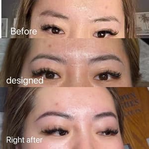 Eyebrow Tattoo result by Brown Lashes & Beauty in Brea, CA
