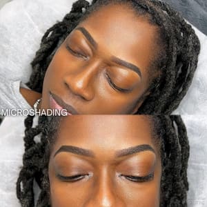 Eyebrow Tattoo result by Brows and Beauty Bar NYC- Microshading & Ombre Brows - Brooklyn NY in Brooklyn, NY