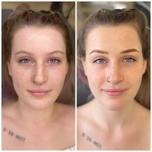 Eyebrow Tattoo result by Brows and Beauty by Sarah in Perris, CA