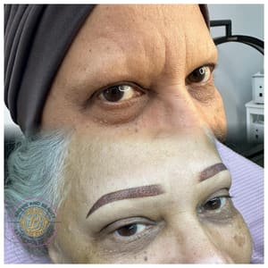 Eyebrow Tattoo result by Brows And Beauty Esthetics Lounge in Brooklyn, NY