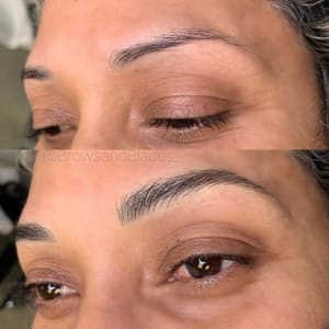 Eyebrow Tattoo result by Brows and Blades - Microblading by Emmy Rae in Vacaville, CA