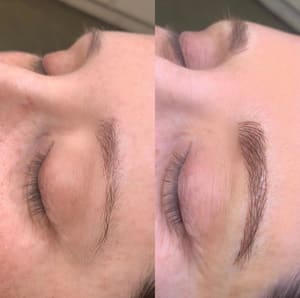 Eyebrow Tattoo result by Brows and Blades - Microblading by Emmy Rae in Vacaville, CA