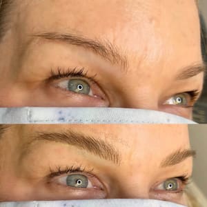 Eyebrow Tattoo result by Brows and Blades - Microblading by Emmy Rae in Vacaville, CA