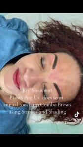 Eyebrow Tattoo result by Brows Are Us in Burlington, NC