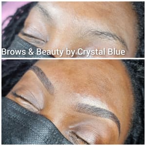 Eyebrow Tattoo result by Brows & Beauty by Crystal Blue in Lumberton, NC