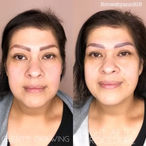 Eyebrow Tattoo result by Brows by Ann 916 in Fair Oaks, CA