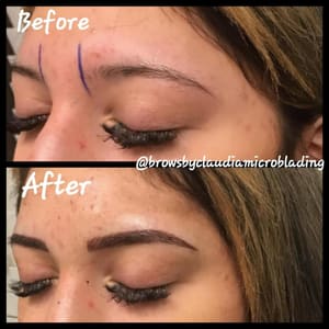 Eyebrow Tattoo result by Brows By Claudia Microblading in Friendswood, TX