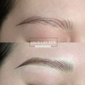 Eyebrow Tattoo result by Brows By Dew in Fayetteville, AR