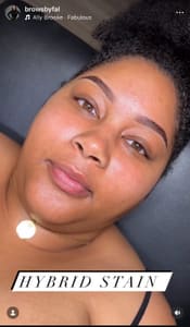 Eyebrow Tattoo result by Brows by fal in Charlotte, NC